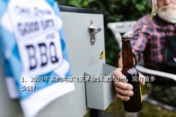 1、2009年買(mǎi)的兩瓶飛天茅臺(tái)53度500ml，現(xiàn)在值多少錢(qián)？