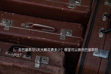 1、去巴基斯坦5天大概花費(fèi)多少？哪里可以換到巴基斯坦盧比？