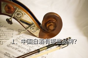 1、中國(guó)白酒有哪些品牌？