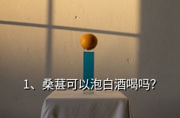 1、桑葚可以泡白酒喝嗎？