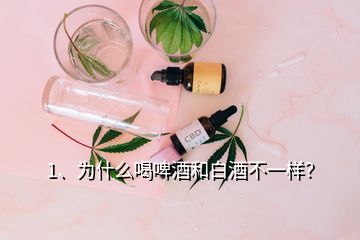 1、為什么喝啤酒和白酒不一樣？