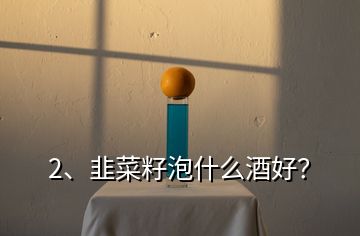 2、韭菜籽泡什么酒好？