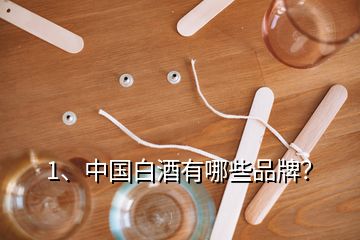 1、中國白酒有哪些品牌？