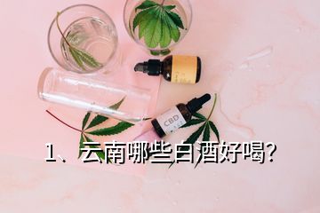 1、云南哪些白酒好喝？