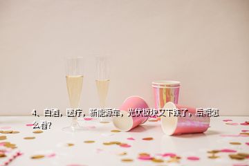 4、白酒，醫(yī)療，新能源車，光伏板塊又下跌了，后期怎么看？