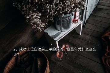 2、成功上位白酒前三甲的洋河，這些年憑什么這么火？
