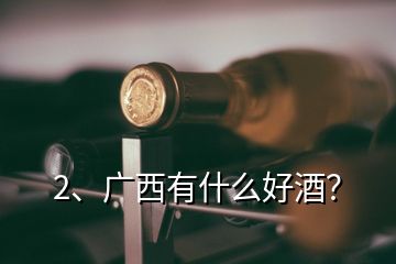 2、廣西有什么好酒？
