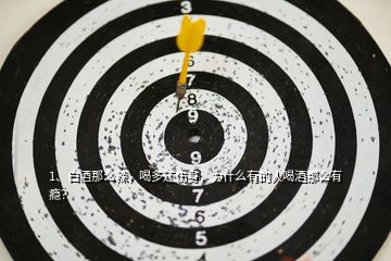 1、白酒那么辣，喝多還傷身，為什么有的人喝酒那么有癮？