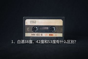 1、白酒38度、42度和53度有什么區(qū)別？