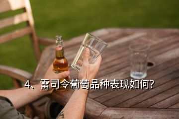 4、雷司令葡萄品種表現(xiàn)如何？