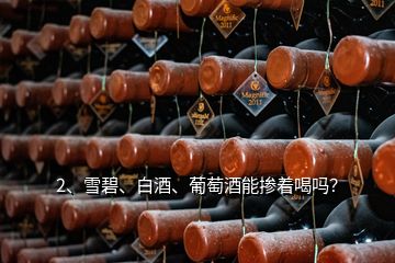 2、雪碧、白酒、葡萄酒能摻著喝嗎？