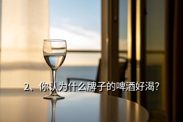 2、你認(rèn)為什么牌子的啤酒好渴？