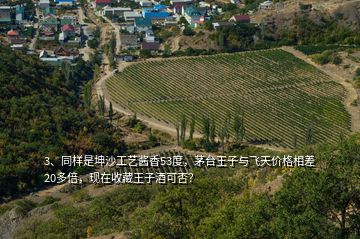 3、同樣是坤沙工藝醬香53度，茅臺王子與飛天價格相差20多倍，現(xiàn)在收藏王子酒可否？