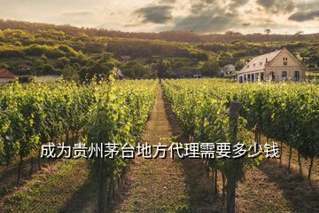 成為貴州茅臺地方代理需要多少錢