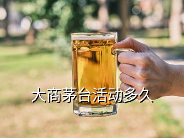 大商茅臺活動多久