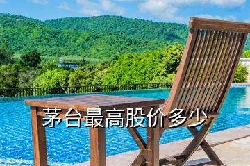 茅臺最高股價多少