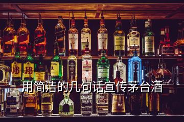 用簡潔的幾句話宣傳茅臺(tái)酒