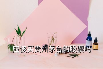 應(yīng)該買貴州茅臺(tái)的股票嗎