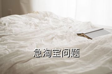 急淘寶問(wèn)題