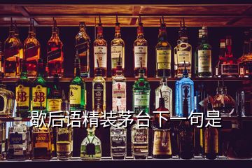 歇后語精裝茅臺下一句是