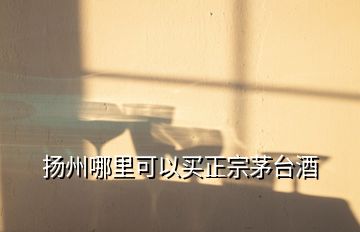 揚(yáng)州哪里可以買正宗茅臺(tái)酒