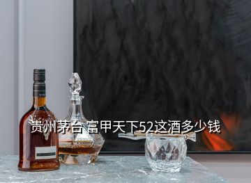 貴州茅臺(tái) 富甲天下52這酒多少錢