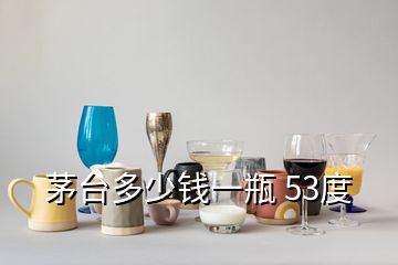 茅臺(tái)多少錢一瓶 53度