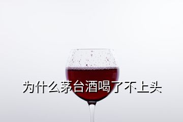 為什么茅臺(tái)酒喝了不上頭