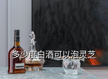 多少度白酒可以泡靈芝