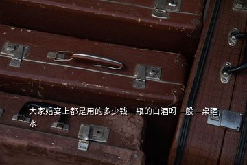 大家婚宴上都是用的多少錢一瓶的白酒呀一般一桌酒水