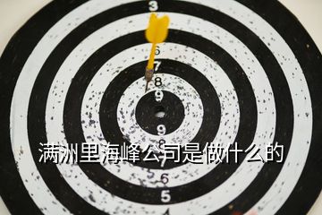 滿洲里海峰公司是做什么的