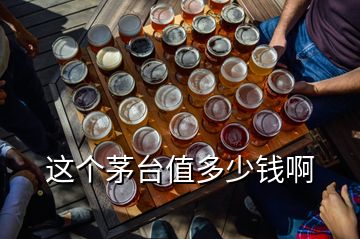 這個(gè)茅臺(tái)值多少錢啊
