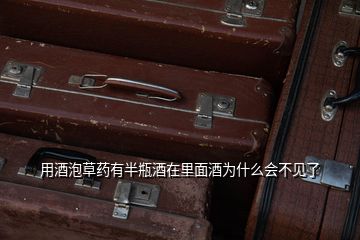 用酒泡草藥有半瓶酒在里面酒為什么會(huì)不見(jiàn)了