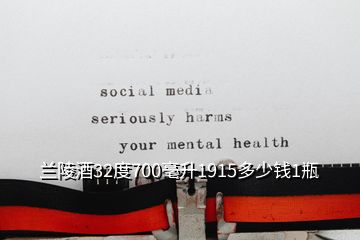 蘭陵酒32度700毫升1915多少錢1瓶