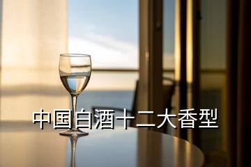中國白酒十二大香型