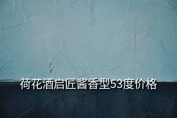 荷花酒啟匠醬香型53度價(jià)格