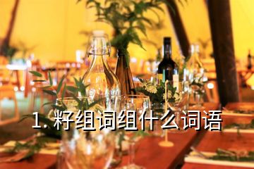 1. 籽組詞組什么詞語(yǔ)
