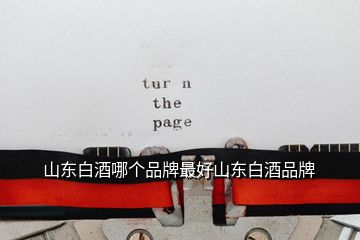 山東白酒哪個(gè)品牌最好山東白酒品牌