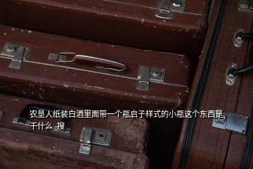 農墾人紙裝白酒里面帶一個瓶啟子樣式的小瓶這個東西是干什么  搜