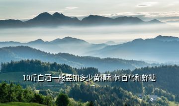 10斤白酒一般要加多少黃精和何首烏和蜂糖