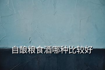 自釀糧食酒哪種比較好