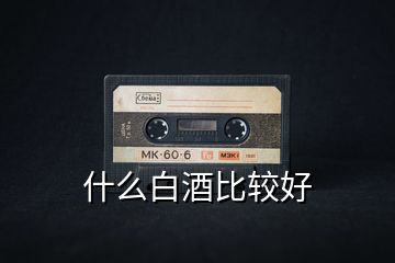 什么白酒比較好