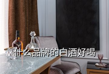 什么品牌的白酒好喝