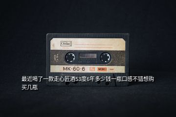 最近喝了一款走心匠酒53度6年多少錢一瓶口感不錯(cuò)想購買幾瓶