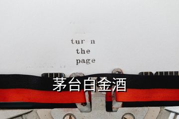 茅臺(tái)白金酒