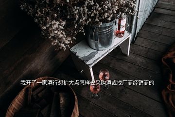我開(kāi)了一家酒行想擴(kuò)大點(diǎn)怎樣去采購(gòu)酒或找廠商經(jīng)銷商的