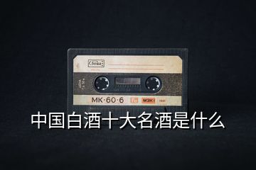中國(guó)白酒十大名酒是什么