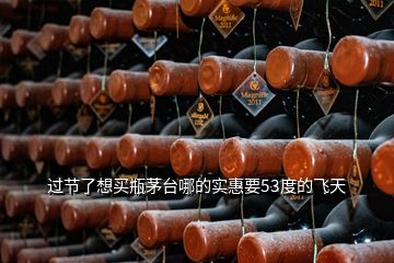 過節(jié)了想買瓶茅臺哪的實惠要53度的飛天