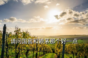 請問國窖和賴茅那個好一點