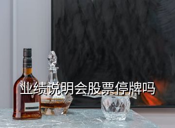業(yè)績(jī)說明會(huì)股票停牌嗎